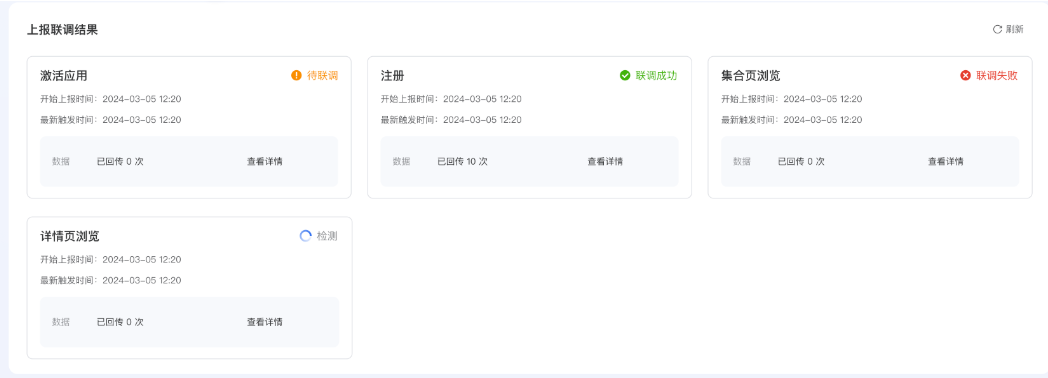 腾讯广告上报联调结果